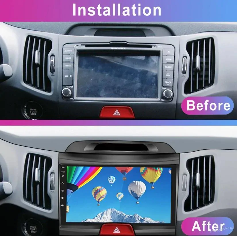 Kia Sportage Android 13 GPS navigace 9" LCD