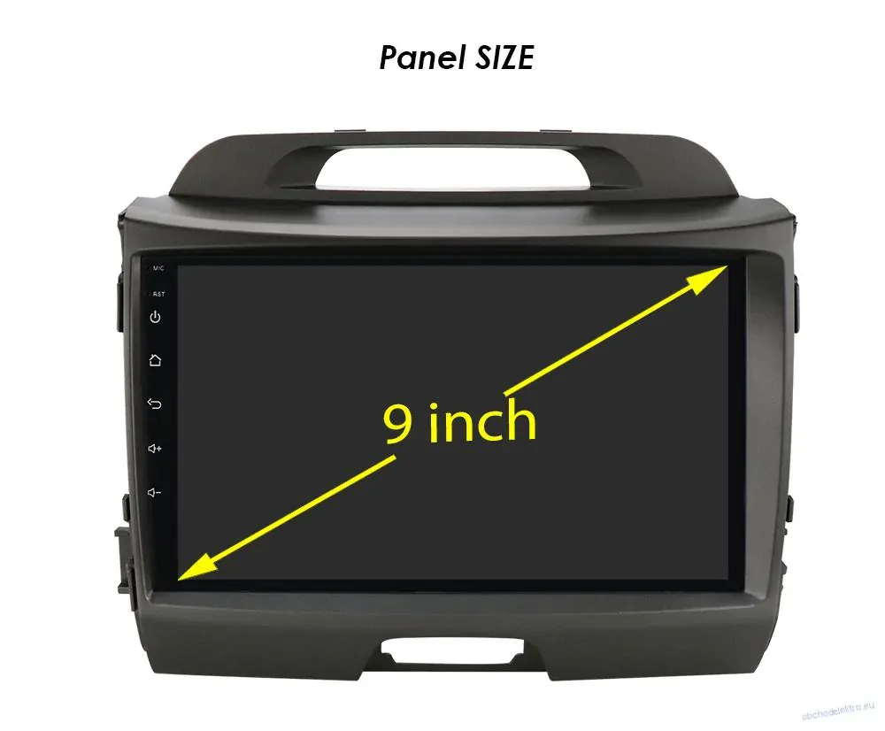 Kia Sportage Android 12 GPS navigace 9" LCD