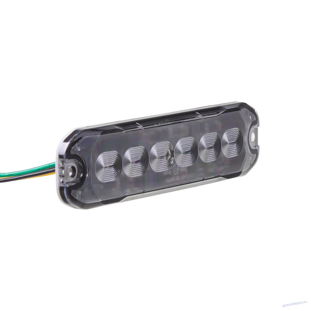PROFI SLIM výstražné LED světlo vnější, červené, 12-24V, ECE R10