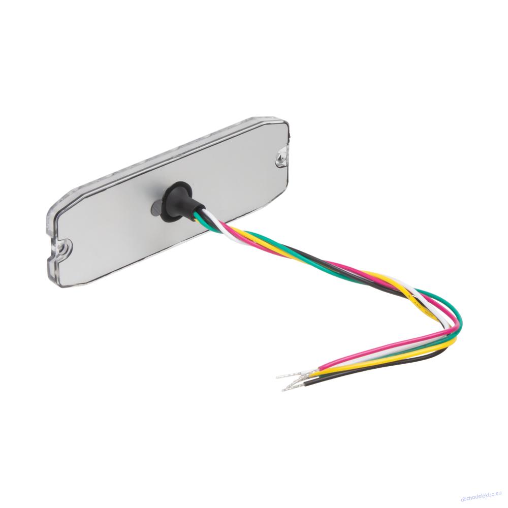 PROFI SLIM výstražné LED světlo vnější, modro-červené, 12-24V