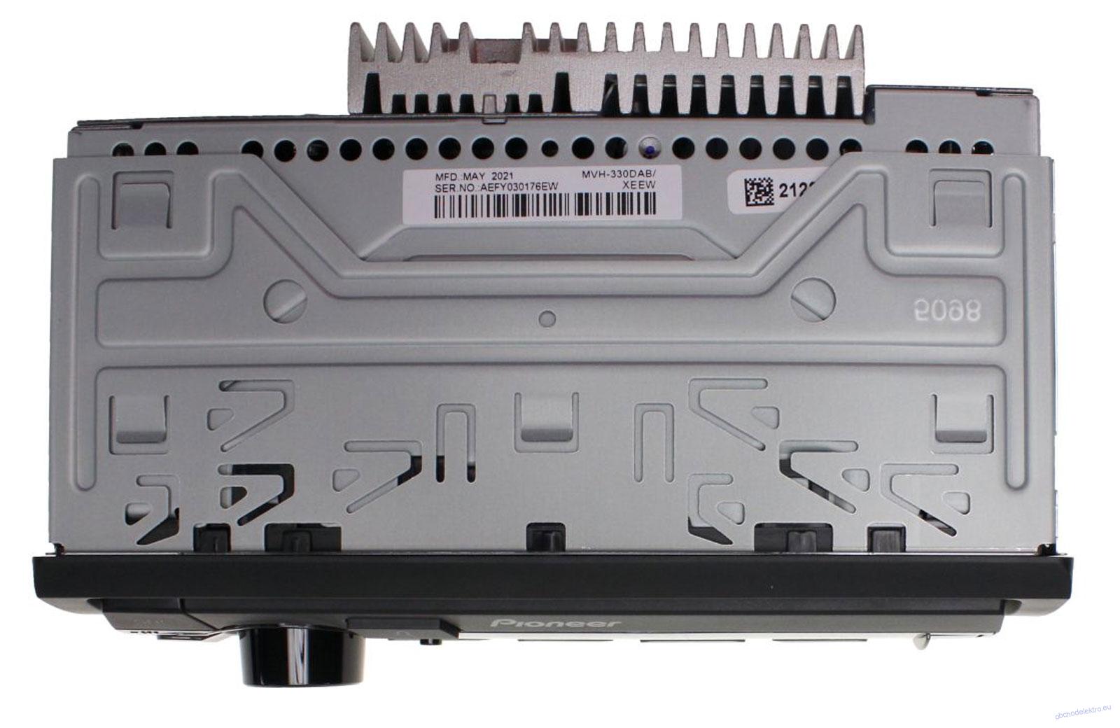 Pioneer MVH-330DAB - Autorádio s MP3 přehrávačem, DAB, Bluetooth, USB a AUX-IN.