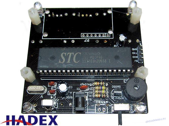 Světelná krychle LED 3D 4x4x4 dvoubarevná LED, STAVEBNICE