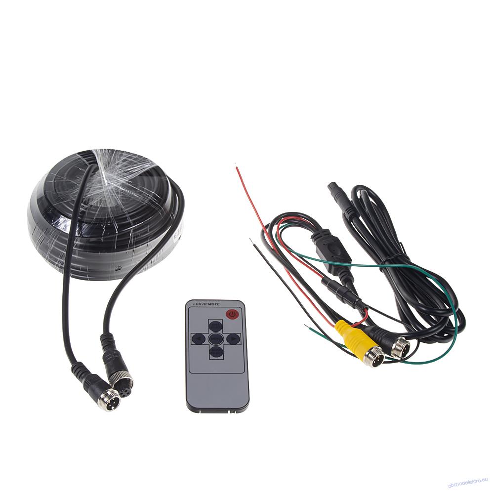 Set monitor 7" s 2 x 4PIN vstup, kamera, 15m kabel