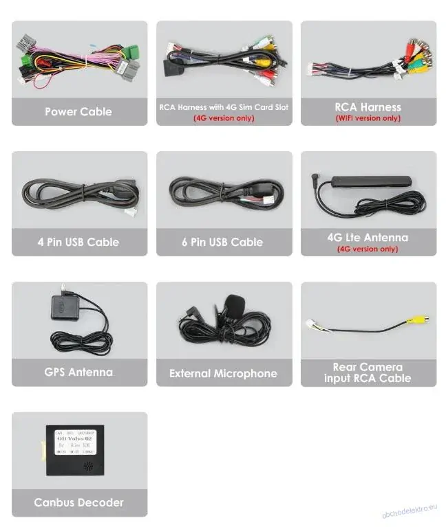 GPS navigace Android 12 64GB Volvo XC90 2004-2014 Auto GPS