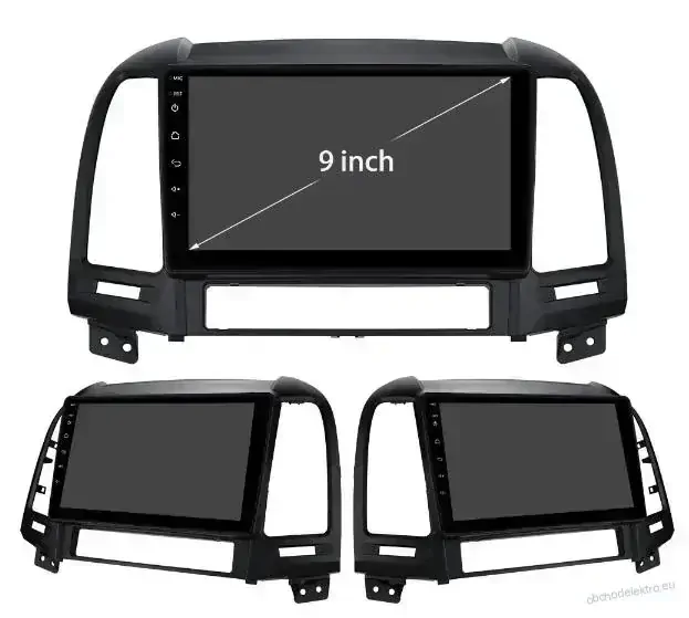 Hyundai Santa Fe 2 Android 12 GPS navigace 9" LCD