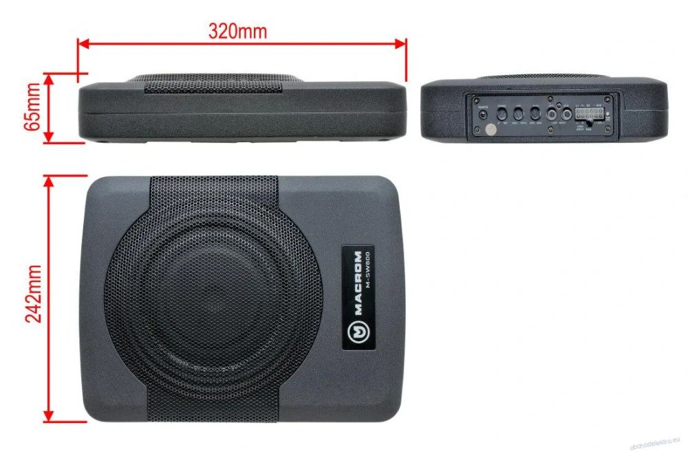 MACROM M-SW800 aktivní subwoofer 400W max.