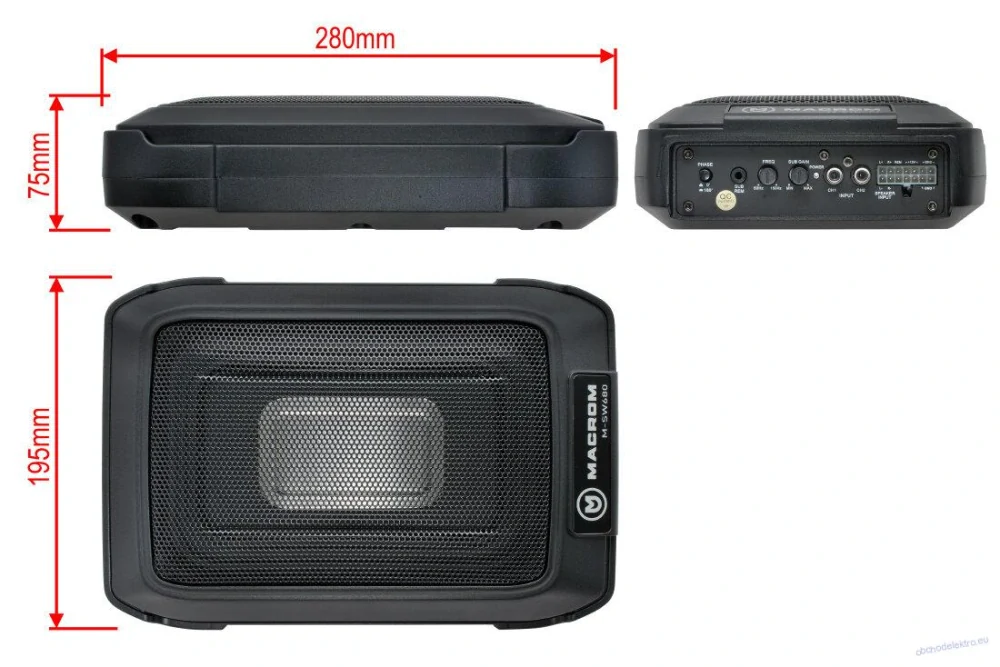 MACROM M-SW680 aktivní subwoofer 220W max.