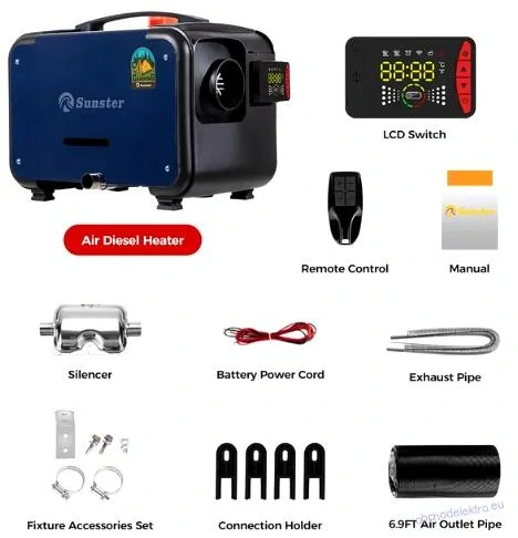 Nezávislé topení All in one 12V/24V 8KW