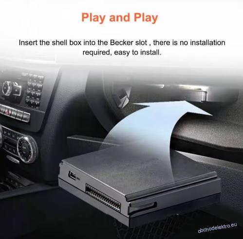 Dekodér CarPlay pro Mercedes Benz A B C E CLA GLA GLK ML Sprinter NTG4.5