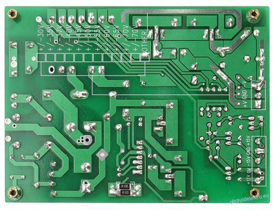 Napájecí zdroj pro nf zesilovače 100-265VAC/±45VDC 500W