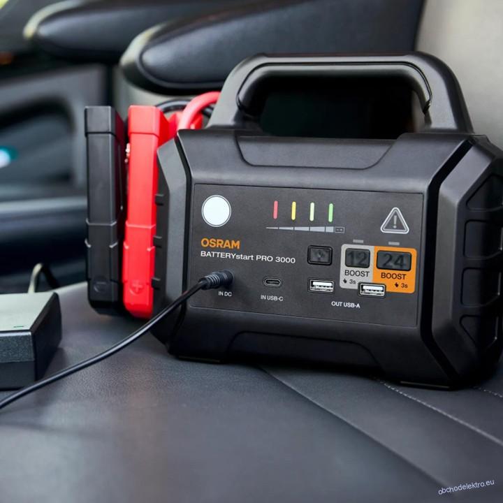 OSRAM Startovací zdroj (JumpStarter) 36400mAh / 134 Wh / 500A / 2500A, 12 / 24V