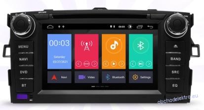 Android 11 Multimedia Radio pro vozy TOYOTA AURIS Altis COROLLA 2012 2013 GPS navigace