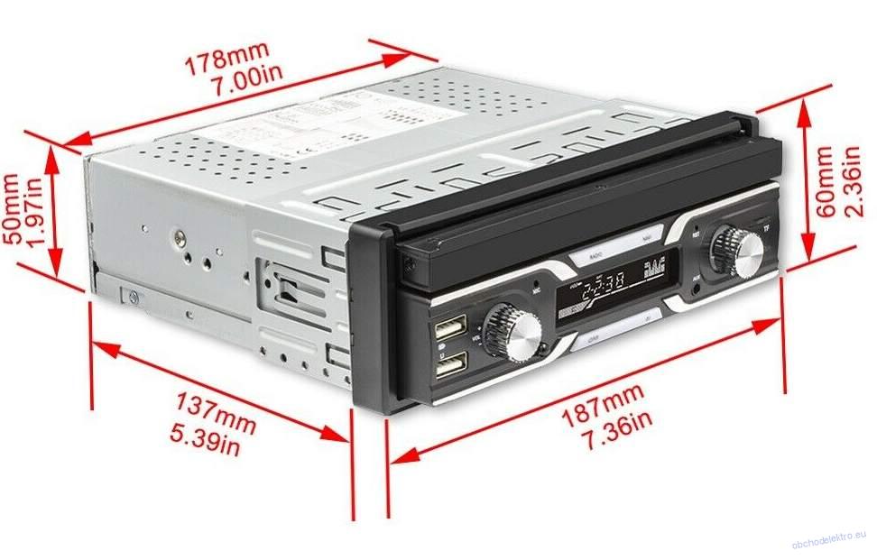 1DIN Android 9.1 Autoradio 7" displej GPS