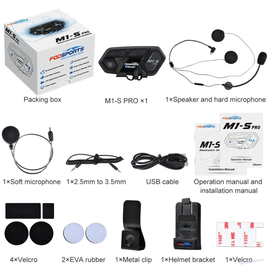 Interkom do helmy s Bluetooth 5.0
