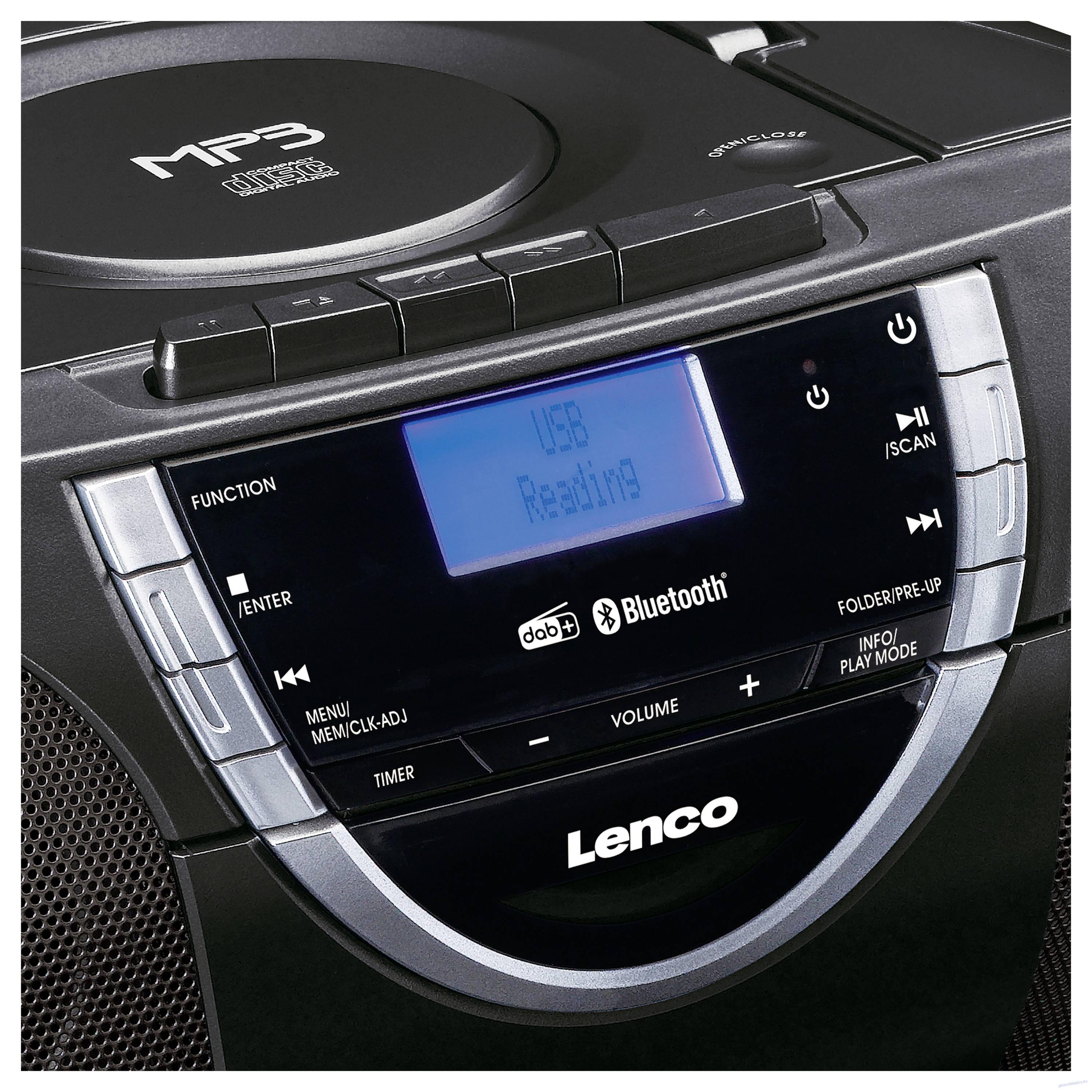 Lenco SCD-6900BK přenosný CD a kazetový přehrávač
