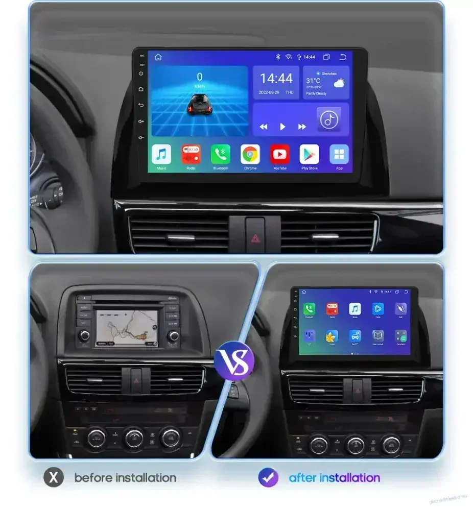 Carplay Radio pro Mazda CX-5 2012-2015 Android 12 Car Multimedia typ C