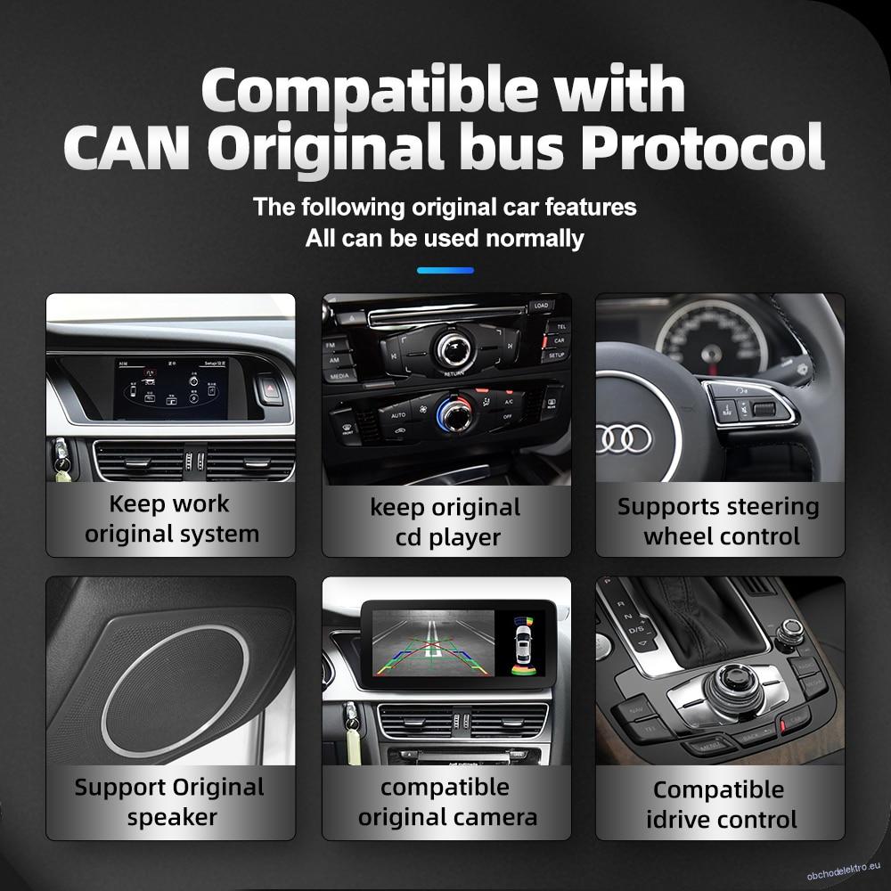 Android 11 System Multimédia pro vozy Audi A4 B8 2009-2016 GPS Navi 