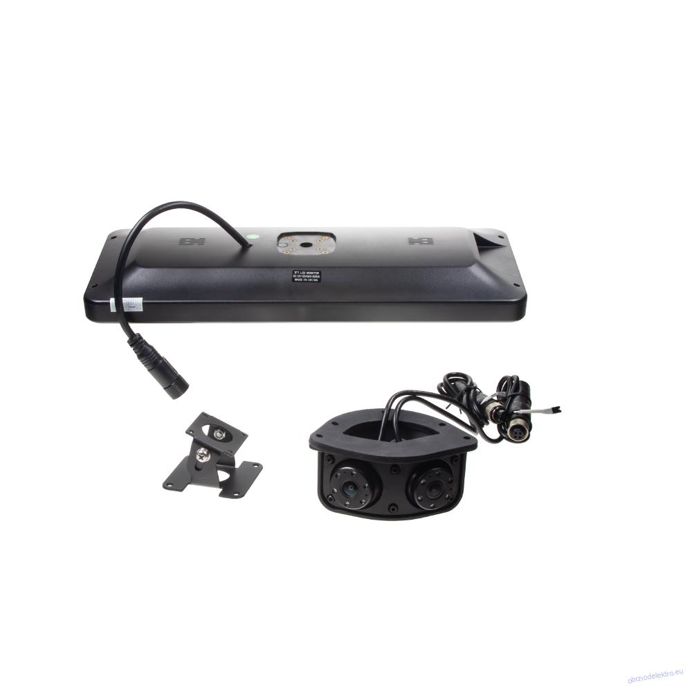 AHD kamerový set s monitorem 12,3", dvojitá kamera, DVR