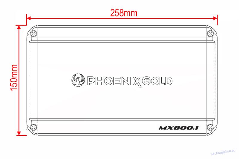 Phoenix Gold MX 800.1 1kanálový zesilovač