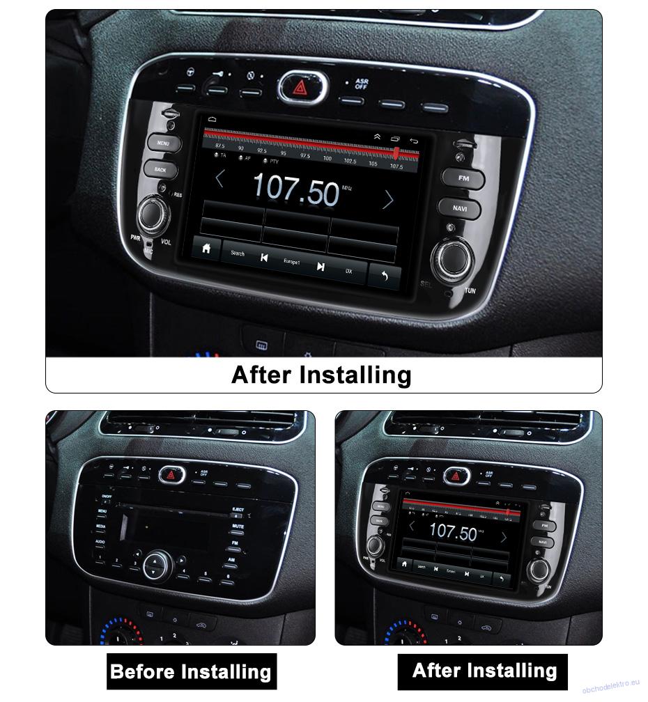 Android 11 GPS navigace Fiat / Grande / Punto / Linea 2012-2015