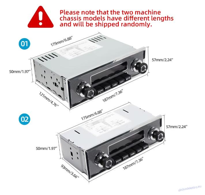 1DIN USB FM RETRO Autorádio