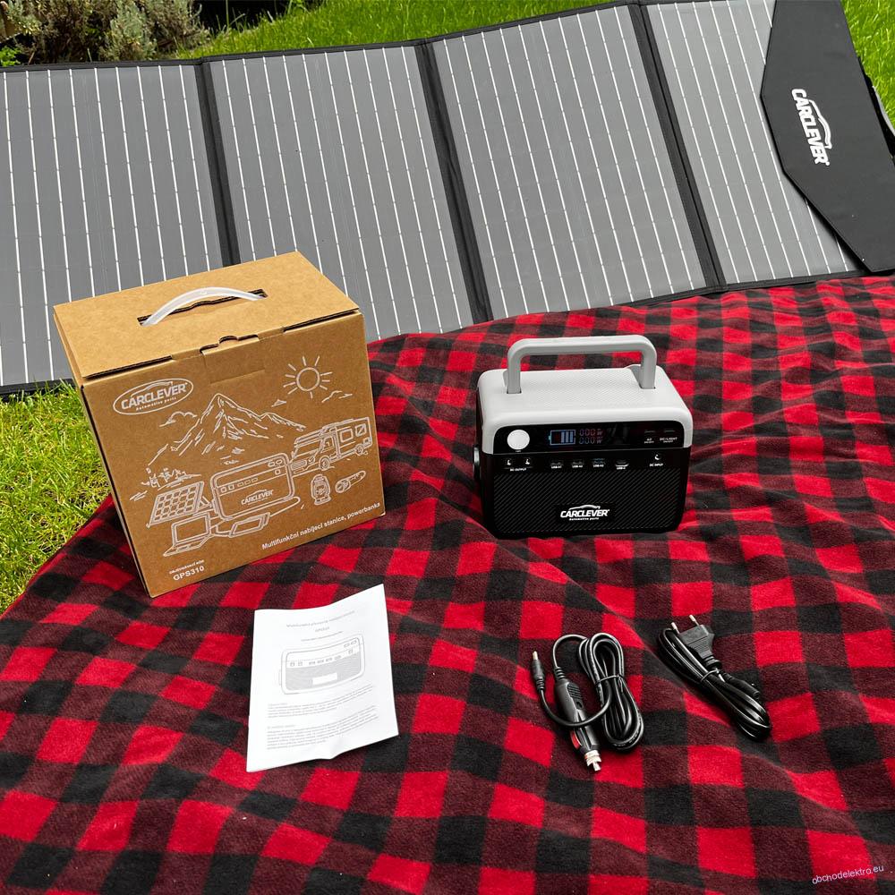 Nabíjecí stanice CARCLEVER - powerbanka, 230,4 Wh, AC-300W