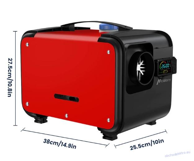 Hcalory 12V/24V/220V 5KW Přenosné All In One Diesel Topení s LCD