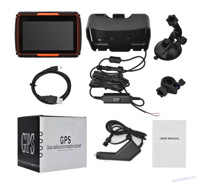 4.3" Moto GPS navigace voděodolná iGO Primo EU