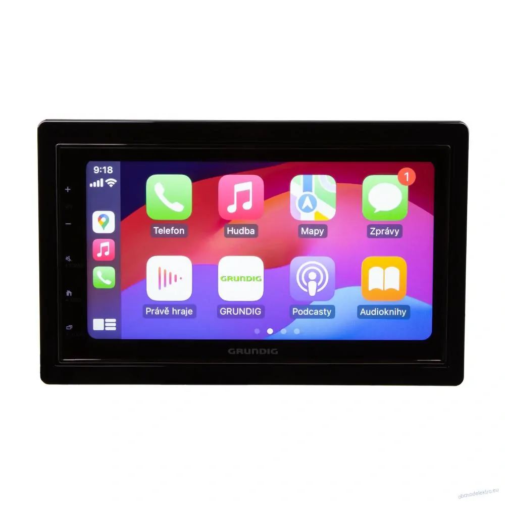 GRUNDIG 2DIN DAB+ / FM autorádio / 6,8" displej / USB / Bluetooth / Apple CarPlay / Android Auto