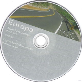 AUDI Navigation MMI 2G Eastern Europe 2018 DVD disk