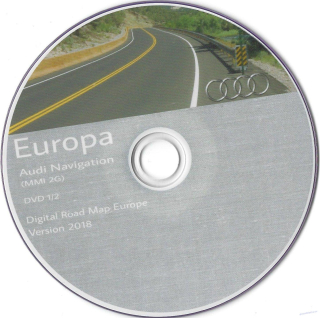 AUDI Navigation MMI 2G Western Europe 2018 DVD