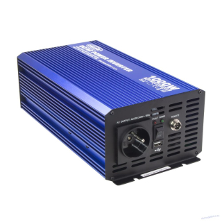 Sinusový měnič napětí z 12/230V + USB, 1000W