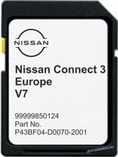 NISSAN 2022 V7 NISSAN CONNECT 3 SD karta aktualizace
