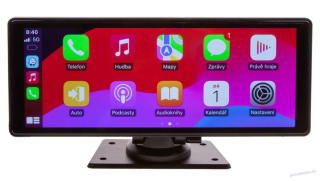 Monitor 10,26" s Apple CarPlay, Android auto, Bluetooth, USB/micro SD, DVR + kamerový vstup