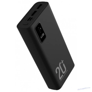Powerbank WG 20000 mAh + PD USB-C 20W + QC 3.0 22.5W (10113) černá
