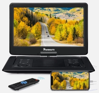 Přenosný DVD přehrávač s HD otočnou obrazovkou, HDMI USB