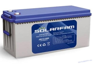 Baterie AGM 12V 200Ah SOLARFAM pro soláry