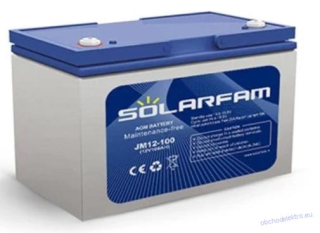 Baterie AGM 12V 100Ah SOLARFAM pro soláry