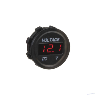 Digitální voltmetr 5-48V červený