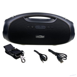 Bezdrátový Bluetooth reproduktor/přehrávač, voděodolný IPX6, USB, AUX, MIC, RGB