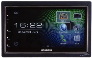 GRUNDIG 2DIN DAB+ / FM autorádio / 6,8" displej / USB / Bluetooth / Apple CarPlay / Android Auto