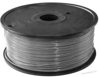 Tisková struna 1,75mm šedá, materiál PLA, cívka 1kg /3D tisk/
