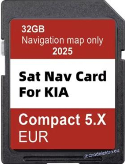 Aktualizace SD karty pro satelitní navigaci z roku 2025 pro vozy KIA Compact 5.X EUR