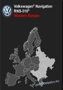 Aktualizace map RNS510 West EU SD karta
