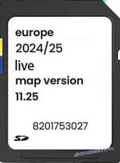 RENAULT TomTom CARMINAT LIVE 11.25 SD KARTA mapy EU doprodej