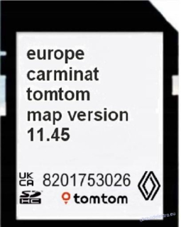 RENAULT SD CARD EUROPE 2026 TOM TOM CARMINAT NAVIGACE