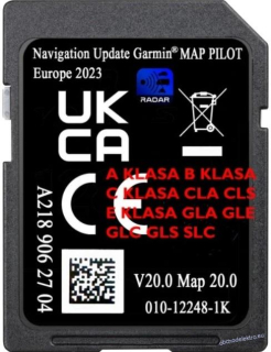 Aktualizace map Garmin Map Pilot Mercedes Benz A218 EUROPE SD v20