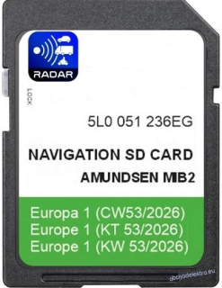 Aktualizace map SKODA AMUNDSEN GEN2 MIB2 SAT NAV SD Karta KODIAQ OCTAVIA III SUPERB III V22