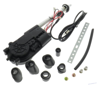 Dietz 15045 - Motorizovaná anténa - AM/FM - chromovaná - DIN 150 Ohm - pro BMW, Mercedes, Opel, VW