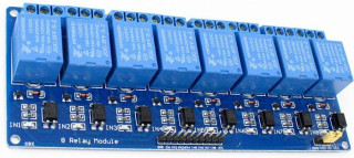 Modul relé 8x, napájení 12V, s optočlenem